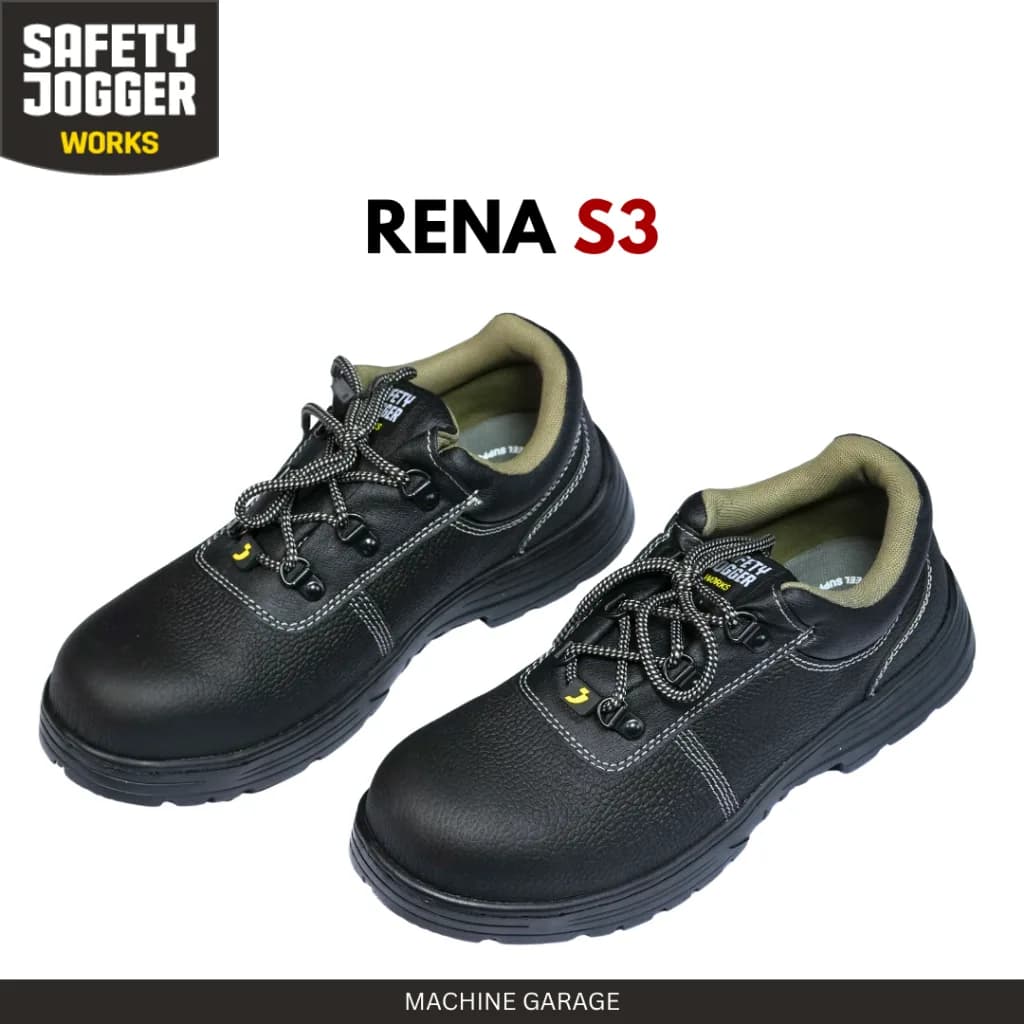 Sepatu Safety Jogger Works Rena S3 Rubber Outsole Heat Resistance Sole Anti static anti slip