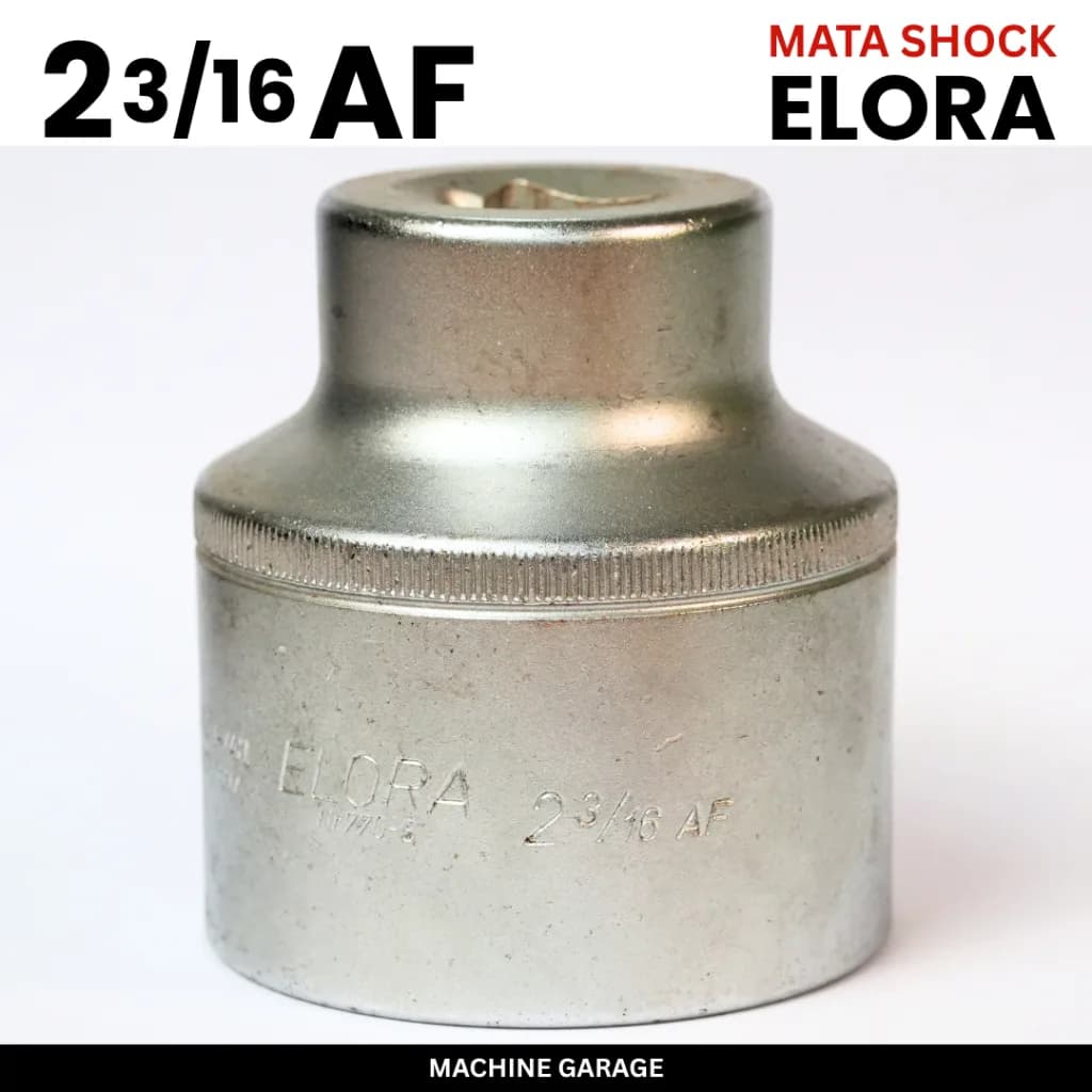3/4 Socket Wrench Mata Sok 2 3/16AF Mata Kunci Socket Bahan Chrome Vanadium mata shock elora 12 titik