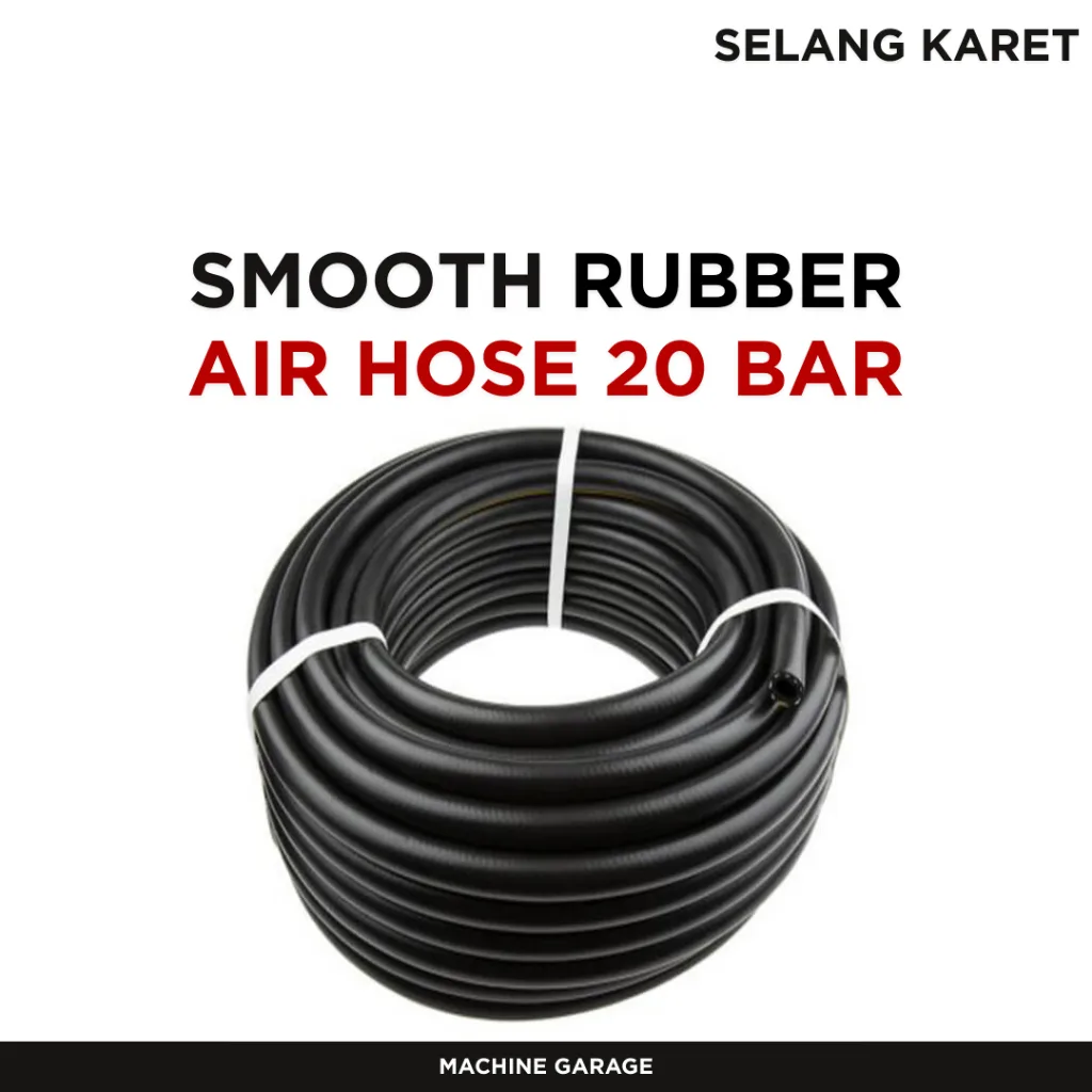 Smooth rubber air hose 20 bar Selang Angin hose Selang Kompresor Angin Selang Kompresor Angin 20 BAR permeter